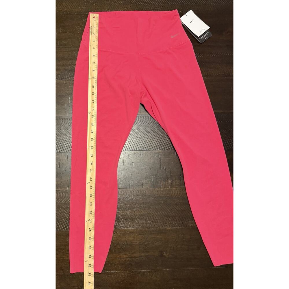 Nike Zenvy Dri-Fit High-Waisted 7/8 Leggings~Women's M~ Pink 23” Inseam - Picture 6 of 8
